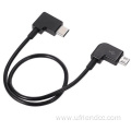 Custom 90 Degree Left Right Up Down Angle Micro USB Data Charging Cable